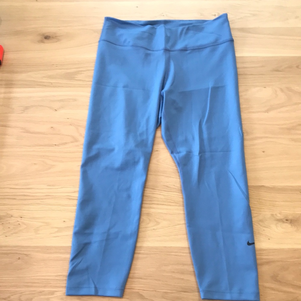 Nike blue cropped workout pants
